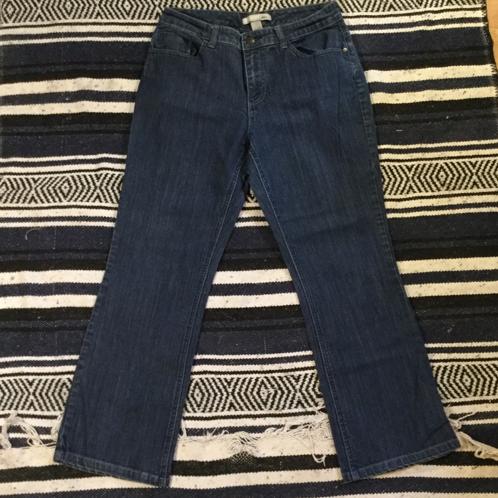 Chico’s Platinum Straight Leg Jeans Sz 10